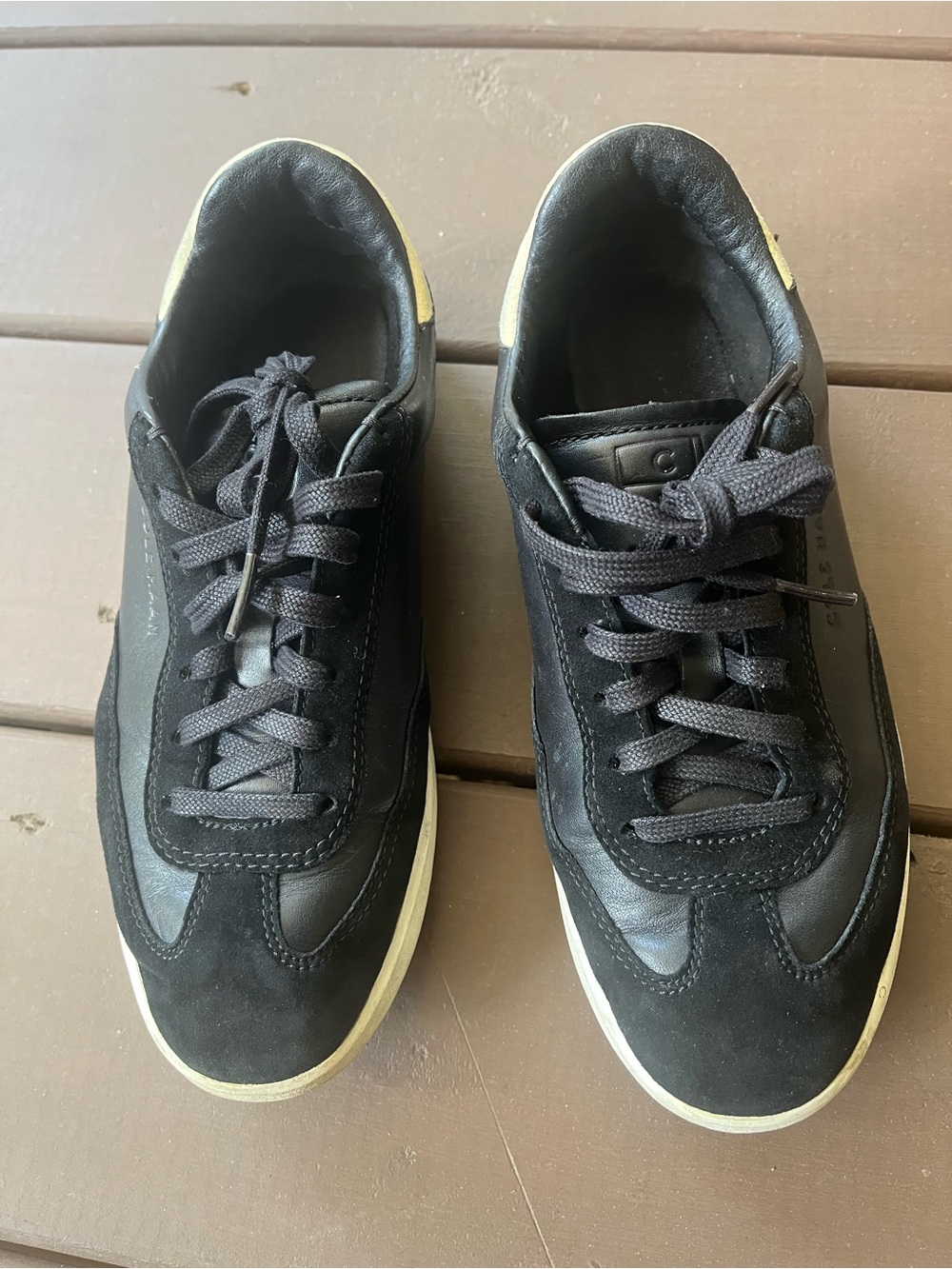 Cole Haan Black Sneakers with Cream Accents